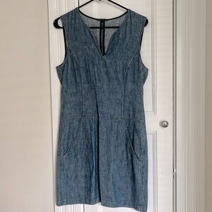 Theory sleeveless jean dress